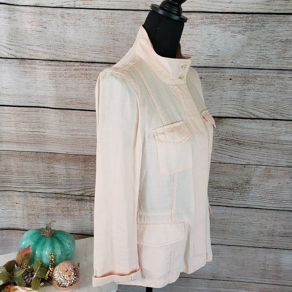 TALBOTS BLUSH ZIPPER JACKET - SIZE 6 - Picture 8 of 11